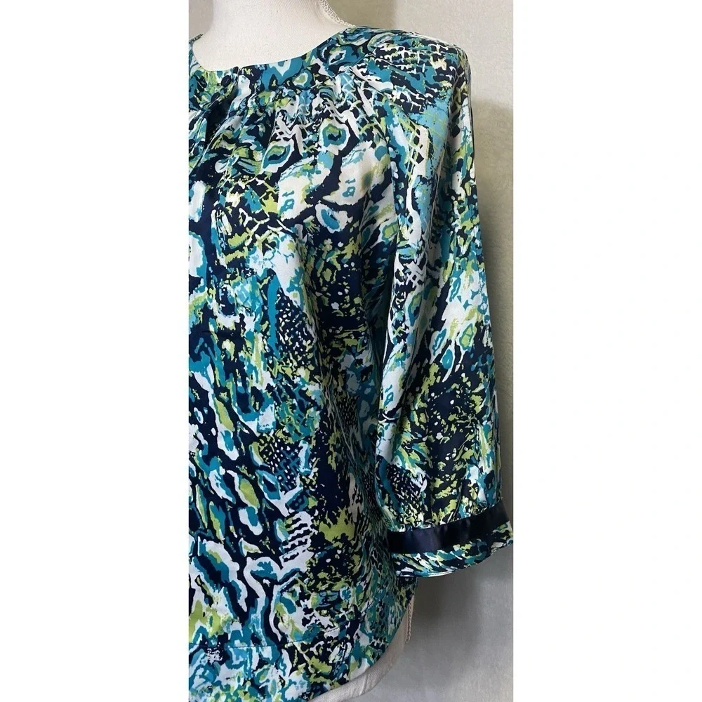 Christopher & Banks 3/4 Sleeve Petite Women's Blouse Size PM - Picture 3 of 9